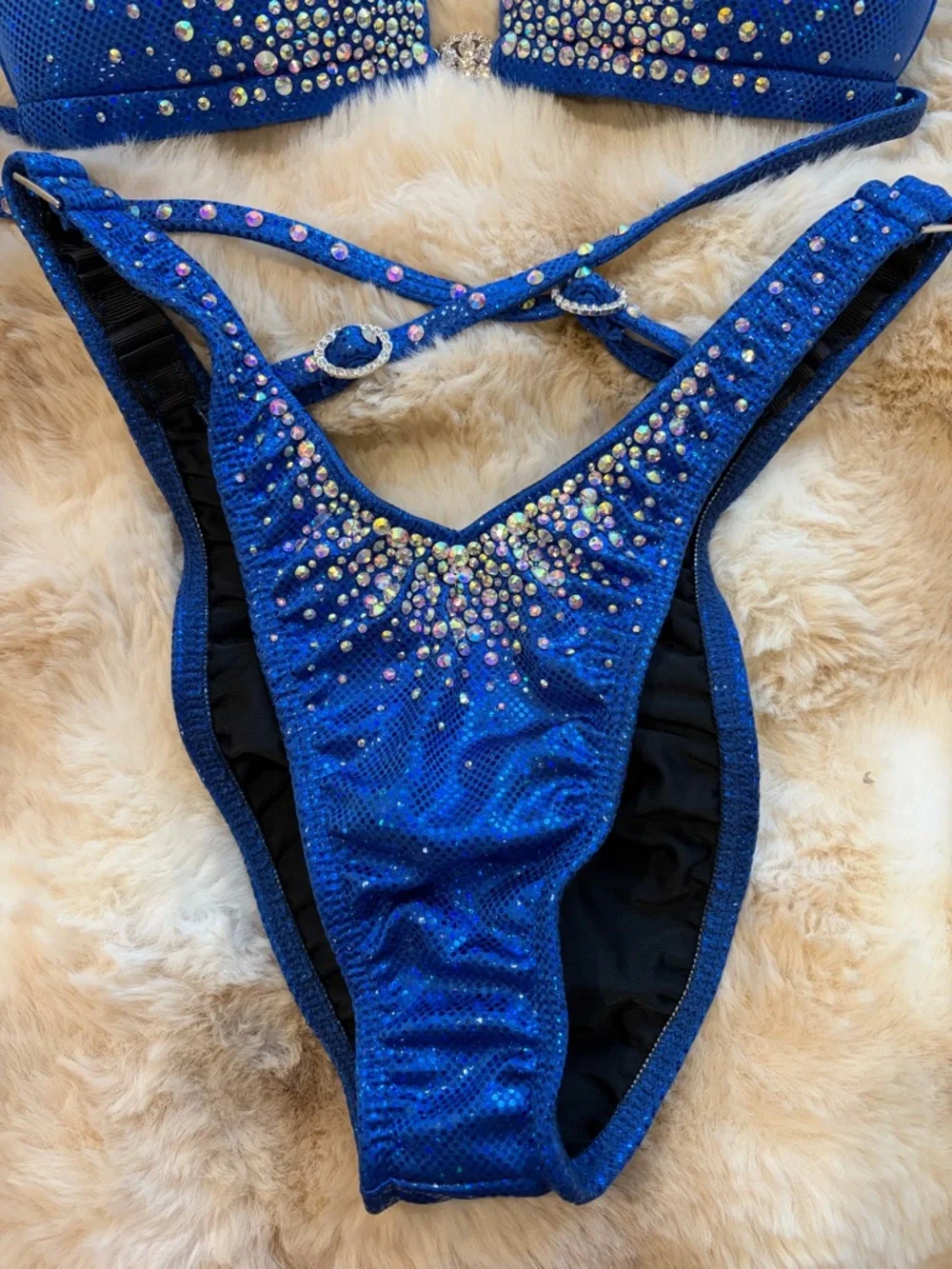 Muscle Dazzle Royal Blue Figure Suit never worn original box included - Picture 4 of 16